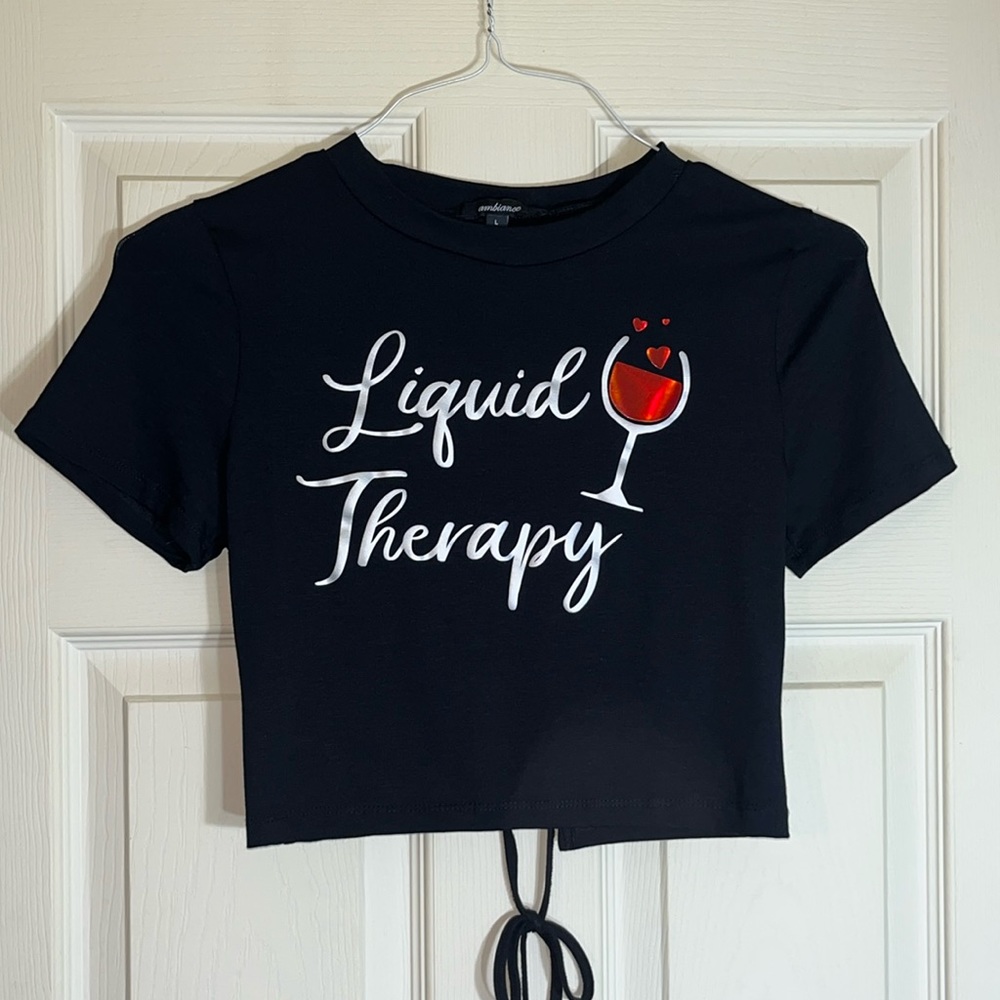 ambiance 57%Cotton/38%Rayon/5%Spandex women’s custom made graphic t-shirt size:L